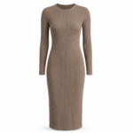 Contour Ribbed Midi Dress