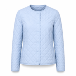 Sky Collarless Quilted Jacket